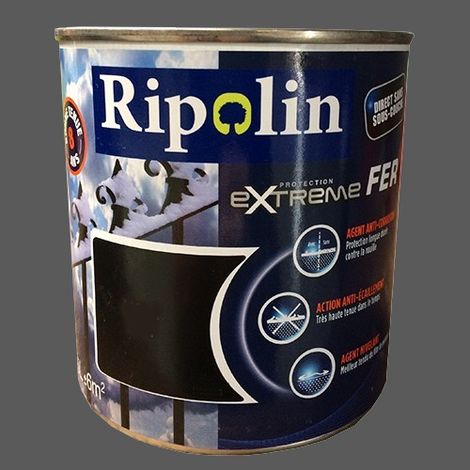 RIPOLIN Protection Extrême Fer Gris métallisé 0,5 L (1/2)