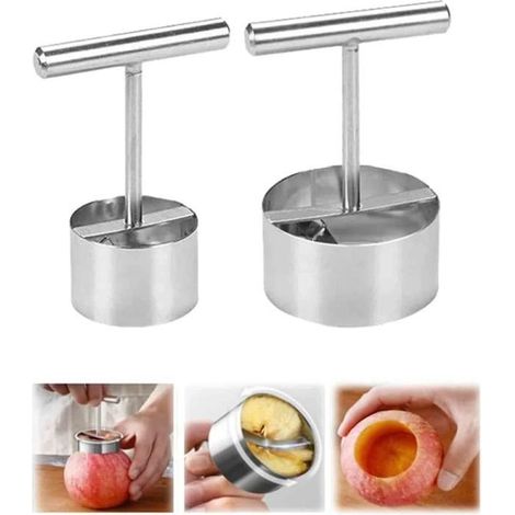 2 Pièces Outil Multifonctionnel de Cuisine de Séparateur de Noyau de Poire , Outil Portatif de Noyau de Fruit de Retrait de Noyau (1/4)