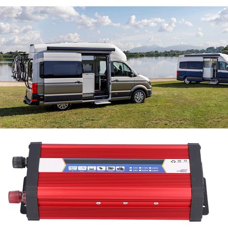 Onduleur 4000 W, onduleur pour voiture, onduleur solaire, convertisseur de puissance pour voiture, 12 V à 220 V (1/5)