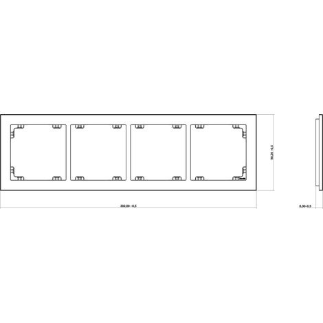 Karlik Modulares DECO-Rahmen Grau modernes Design