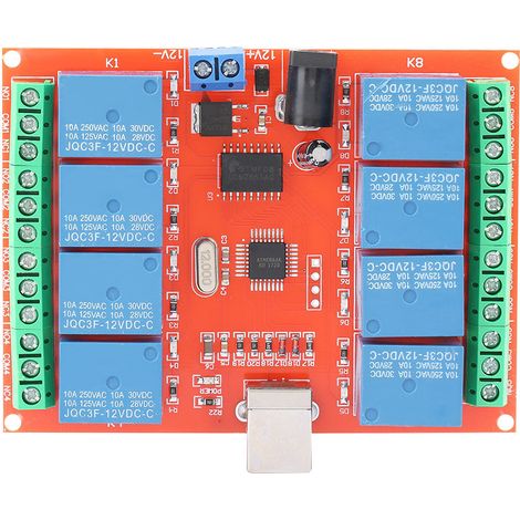 Contrôleur intelligent PC USB 8 canaux 12 V (1/5)
