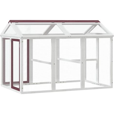 Maison Exclusive - Enclos animaux moka 141x94x104 cm bois massif de pin