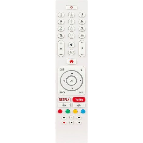 RC43135 Replacement Remote Control for Telefunken TV XF49G511-W XH24G501V-W XH24G501V 23521075 23572880 (1/4)