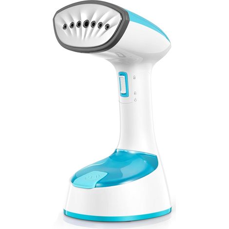 Defroisseur Vapeur 1200W avec réservoir d'eau de 260 ml en 30s Réchauffement rapide pour le quotidien et les voyages (1/5)