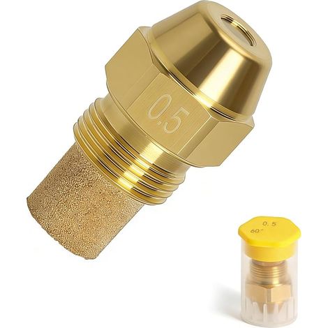 Fuel oil nozzle, solid cone oil nozzle for oil burner, 60 degree angle, 0.50 US GPH, nozzle for diesel burner, nozzle for boiler, diesel injector and methanol
