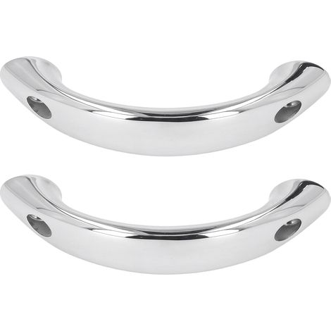 Poignée de bateau inox 316 marine 165mm, 2 pièces main courante pour yacht navire, rampe de pont bateau (1/5)