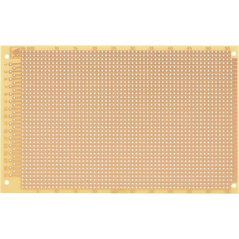 Rademacher WR-Typ 915 Experimentierplatine Hartpapier (L x B) 16 mm x 10 mm 35 µm Rastermaß 2.54 mm