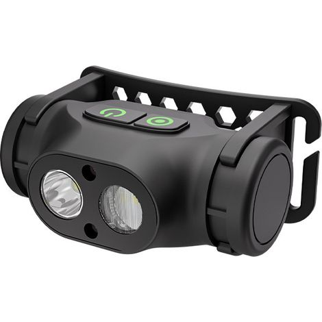 Lampada frontale multifunzionale e antideflagrante, potente, resistente, ricaricabile tramite USB, a LED, compatta e leggera, con sensore.