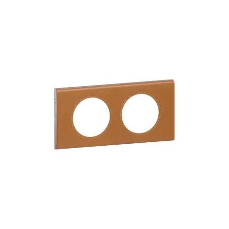 PLAQUE MATIERE 2 POSTES CUIR CARAMEL CELIANE LEGRAND 069422 (1/2)