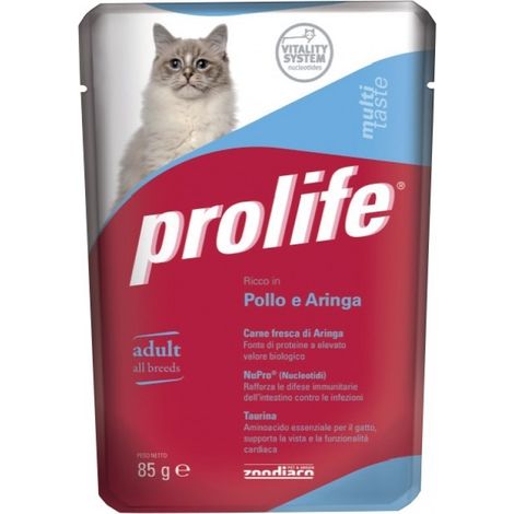 Gatto - Pollo & Aringa Prolife 85 gr