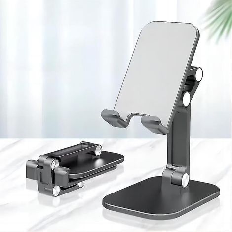 Support de téléphone portable de bureau réglable, support pliable et portable, grande stabilité, convient (1/5)
