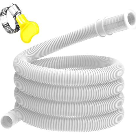 AC-Ablaufschlauch  Flexibler auslaufsicherer Schlauch mit Klemme  AC-Ablaufrohr  für Fenster, Waschmaschine, Geschirrspüler, Wasserhahn, Luftentfeuchter (1/5)