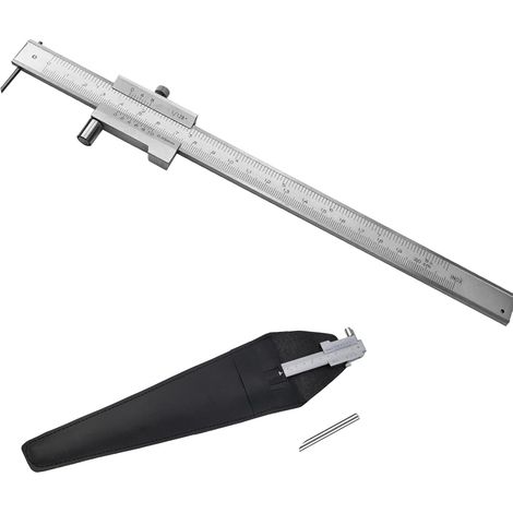 Outils de marquage en acier inoxydable Pied à coulisse parallèle croisé 0-20 cm Lecture métrique impériale (1/5)