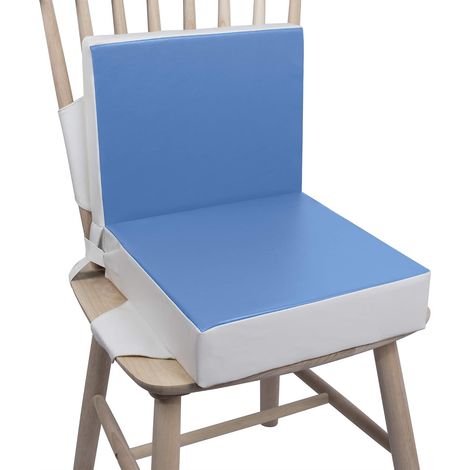 Juego de 2 fundas para silla infantil - Poliuretano lavable - Con correas - Para niños mayores de dos años - Azul (1/5)