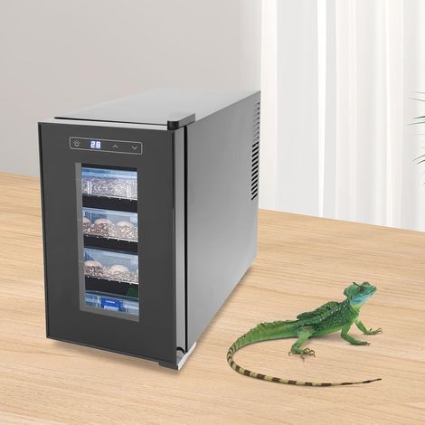 Incubateur pour œufs de reptiles 23l, Incubateur noir à température de précision contrôlée pour reptiles, Incubateur de laboratoire scientifique, Incubateur de développement d'œufs de reptiles, Écran (1/5)