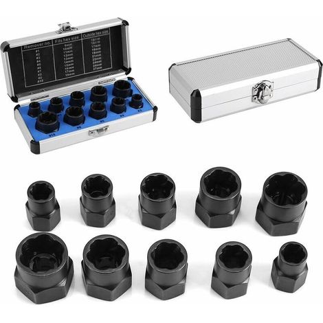 Coffret d’extracteurs pour écrous - 10 pièces [Classe énergétique Efficiency]