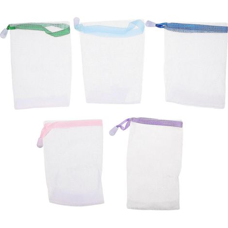 Sachets à savon réutilisables compatibles savon maison, pratiques voyages & toilette. Dimensions 15,5 x 10,4 x 0,25 cm, lot de 20 (1/5)