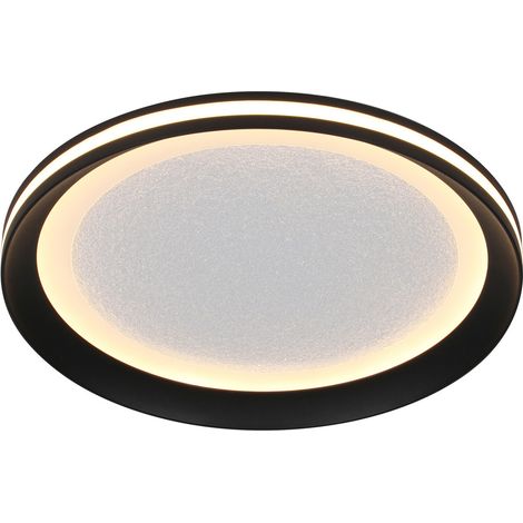 Plafonnier LED rond noir 30cm 18W CCT Artizo Italux
