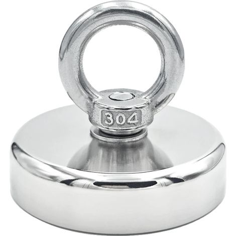 Aimant de pêche, haute force de traction, revêtement en acier durable, KND20 Tirer Max 9kg (1/2)