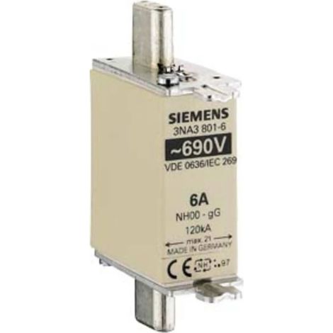 [GEBRAUCHT] B-Ware Siemens Sicherungseinsatz Schmelzsicherung Nh000 Nh Sicherung G G 6 A