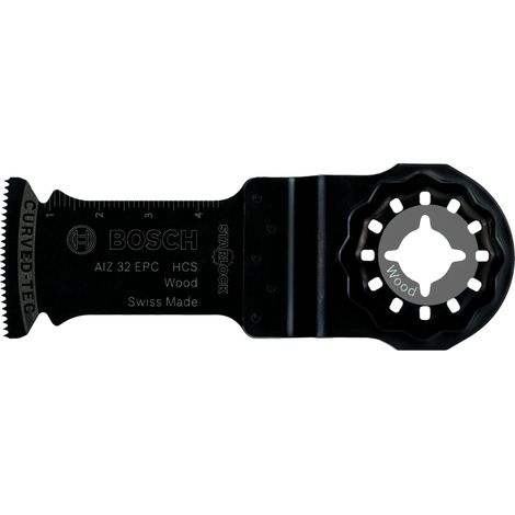 Bosch Professional 5x HCS Lama per tagli dal pieno AIZ 32 EPC Wood (per legno tenero, 50 x 32 mm, accessori utensili multifunzione)
