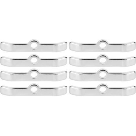 Chrome-plated aluminum alloy valve cover spacers, fine finish, set of 8 for car engines (1/5)
