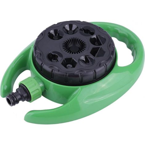 Arroseur de jardin multifonction 9 en 1 en plastique durable – Pour arrosage pelouse, refroidissement toit, pots fleurs, modes jet, pluie, brouillard, connexion rapide sur tuyau (1/4)
