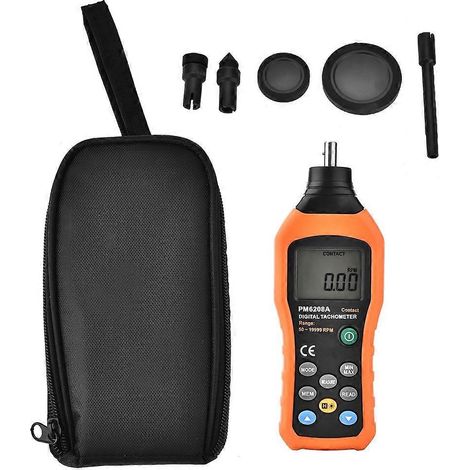 PEAKMETER PM6208A Kontakt-Digital-Drehzahlmesser Motordrehzahlmesser Tester