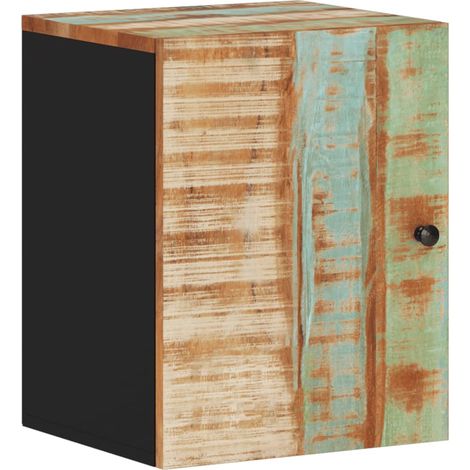 Armoire de salle de bain murale 38x33x48 bois de récupération (1/5)