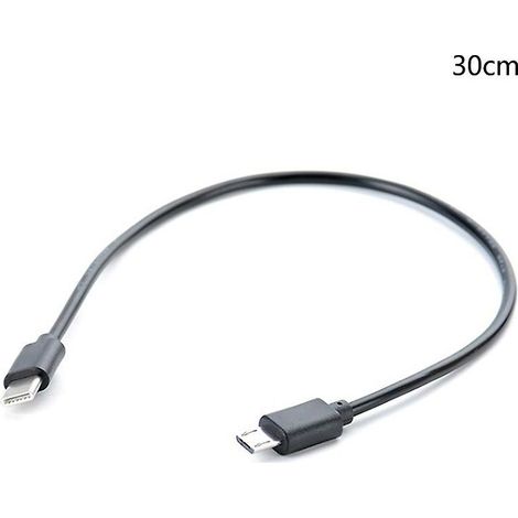 Type C USB-C to Micro USB Cable Micro B USB Type C Cable Male to Male Data Cable 30CM (1/5)