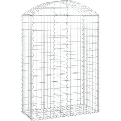 Maison Exclusive - Gabione mit Hochbogen 100x50x140/160 cm Verzin
