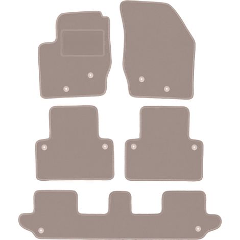 Tappetini in velluto per: Volvo XC90 I SUV 7 posti (2002-2014) beige (1/5)