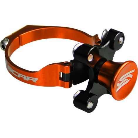 Bloqueo de amortiguador Scar Racing (control de lanzamiento, PARA arranque) compatible con WP KTM SX 250/450, SXF 250/450 naranja (1/2)