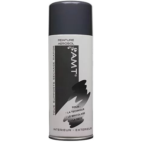Peinture aérosol - AMT - Ardoise - 400 ml - Peinture acrylique - Résistance pluie et lumière