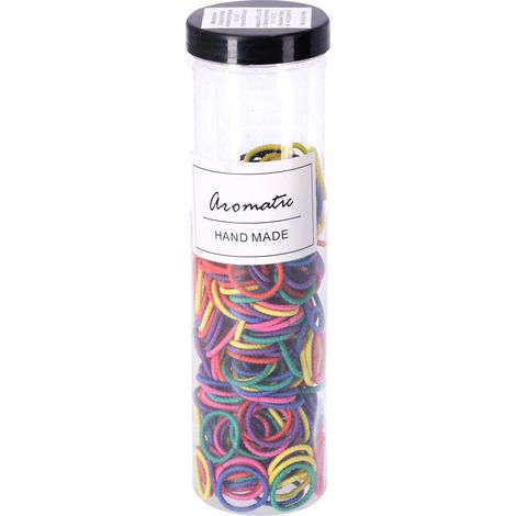 Set mit 300 elastischen Haargummis – Pastell Typ III, Farbmix (1/5)