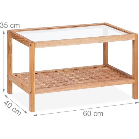 Table d'appoint moderne avec 2 niveaux pour rangement salon chambre 45 x 30 x 70 cm en bois noir (1/3)