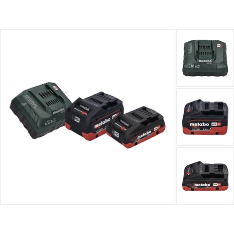 Metabo set básico 1x batería LiHD 4,0 Ah 18 V CAS Li-Ion + 1x batería LiHD 5,5 Ah + cargador ASC 55 ( 685160000 )