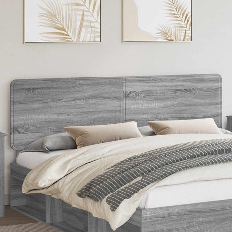vidaXL Cabecero Sonoma gris Madera de ingeniería (1/5)