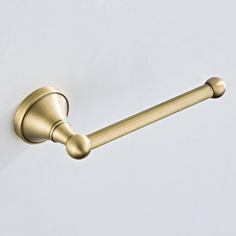 Toilettenpapierhalter ohne Deckel, Antikmessing, Wandmontage, 20 cm / 7,87 Zoll, gebürstete Bronze (1/5)
