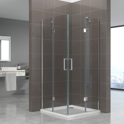 i-flair Duschkabine Celine mit Eckeinstieg Eckduschkabine aus durchsichtigem ESG Sicherheitsglas 190 cm hoch DK72 70x70 cm
