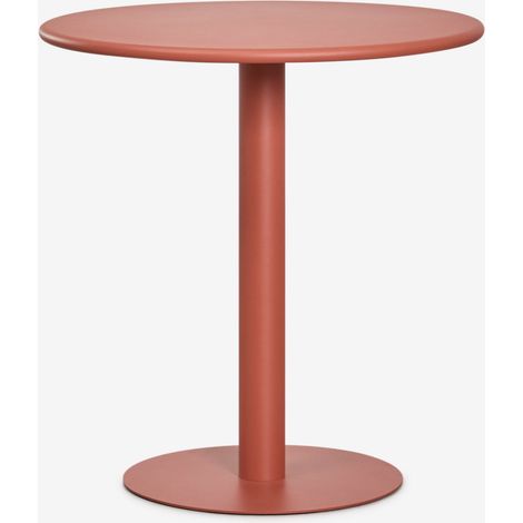 SKLUM Runder Gartentisch Ø70 cm aus Eisen Mizzi Terracotta                                  