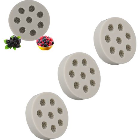 moules en silicone pour fondant, chocolat et framboises (mûres, framboises, myrtilles), arôme, pour pâtisserie maison. (1/5)