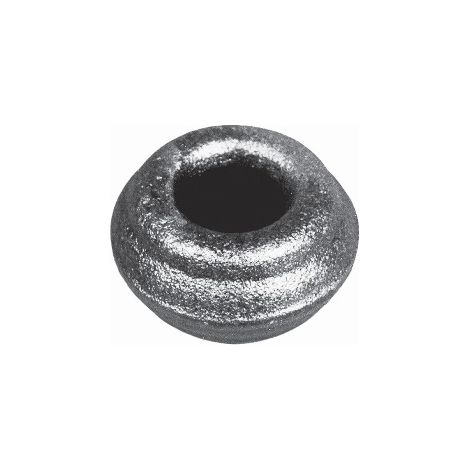 Garniture pour barreaux de Ø16mm - Hauteur 22mm largeur 40mm - Fer forgé - À souder - DECO FER FORGE