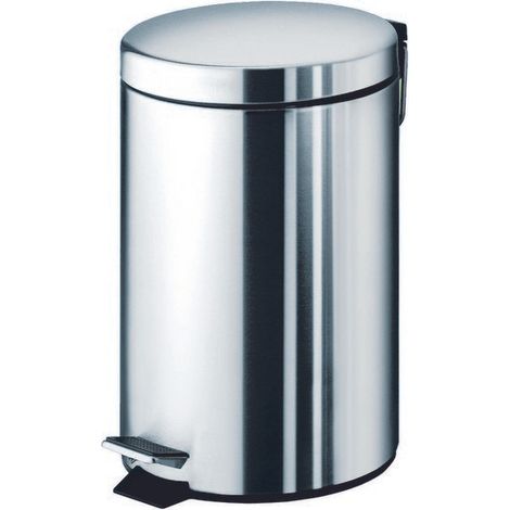 portarifiuti gedy "argenta" cromato in acciaio 31,8x20,5x26,5 cm (1/2)