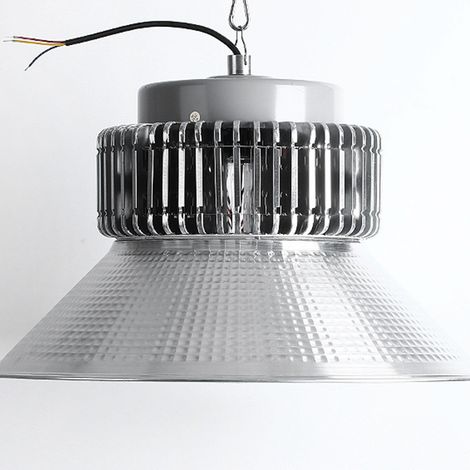 200-W-LED-Hallenleuchte, rutschfestes Aluminium, hell, rostbeständig, mit Aufhängekette, für Lagerhallen, isolierter Treiber, hohe Effizienz (1/5)