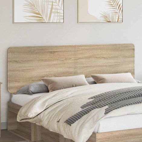 vidaXL Cabecero Roble Sonoma Madera de ingeniería (1/5)