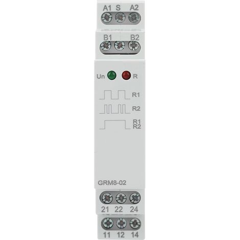 GRM8-02 Electronic Impulse Relay Latching Relay Memory Relay AC 230V