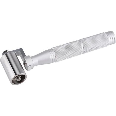 Andruckrolle, Edelstahl-Andruckrolle, 40 mm (6,5 Zoll), Andruckrolle mit rutschfestem Griff aus Aluminiumlegierung für Heimdekoration, Tapetenentfernungswerkzeug