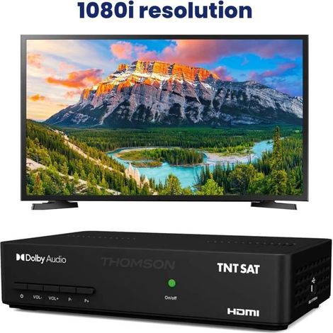 Récepteur TNT - THOMSON - THS 806 - HD - DVB-S2 - HDMI, Péritel, USB