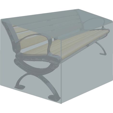Funda para banco de exterior, impermeable, resistente a los rayos UV, 2 plazas, 134x66x89cm (1/2)